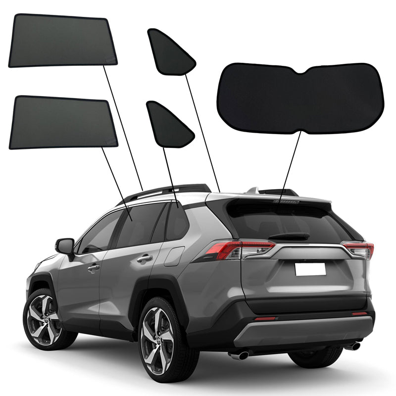 SunClip, Sun Shade & Privacy Protection, Fits Toyota RAV4 V (2018-2025)
