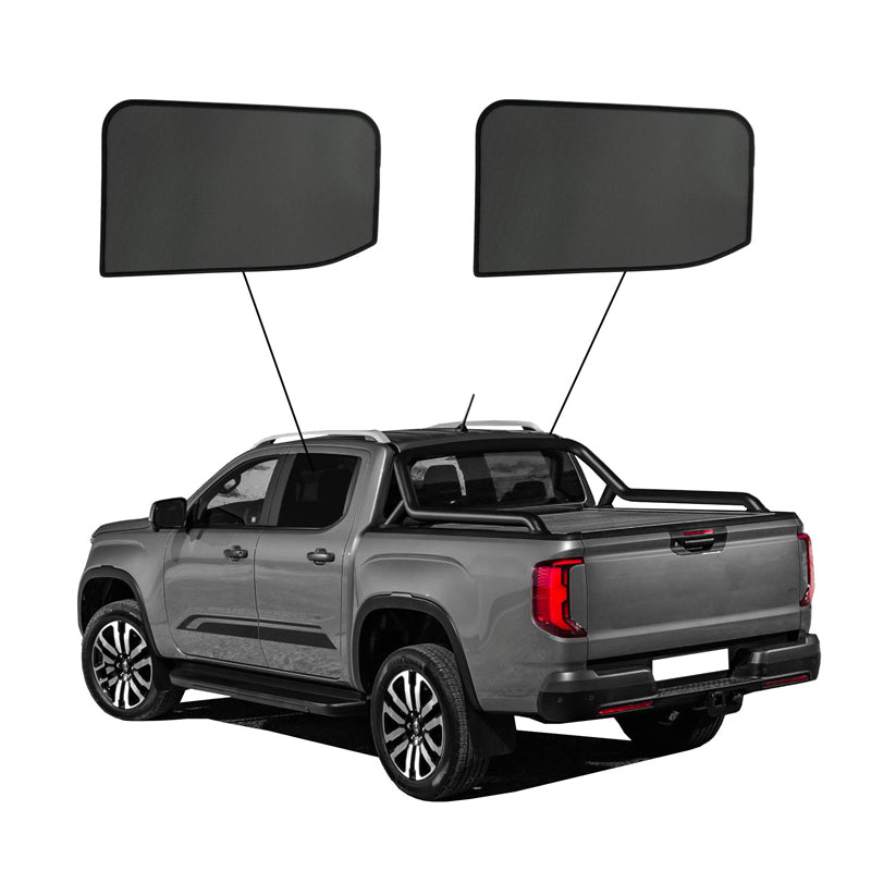 SunClip, pare-soleil et protection de la vie privée, compatible avec Ford Ranger Crew Cab (2022-) & Volkswagen Amarok II (2022-)