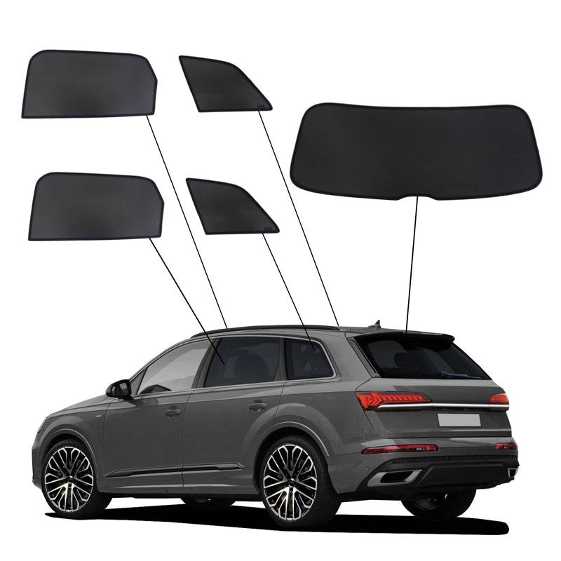 SunClip, zonnegordijn & zonnescherm, past op Audi Q7 (4M) (2015-)