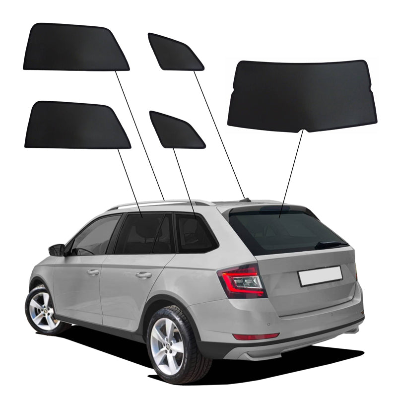 SunClip, Sun Blind & Sun Protection, Fits Skoda Fabia III (NJ5) Estate (2014-2022)