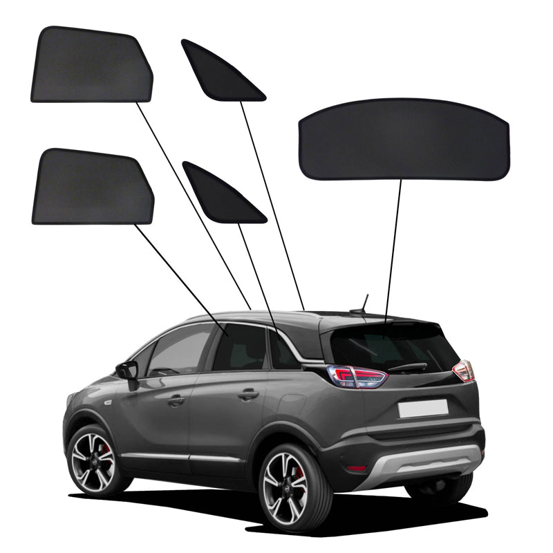 SunClip, zonnegordijn & privacybescherming, past op Opel Crossland X (2017-)