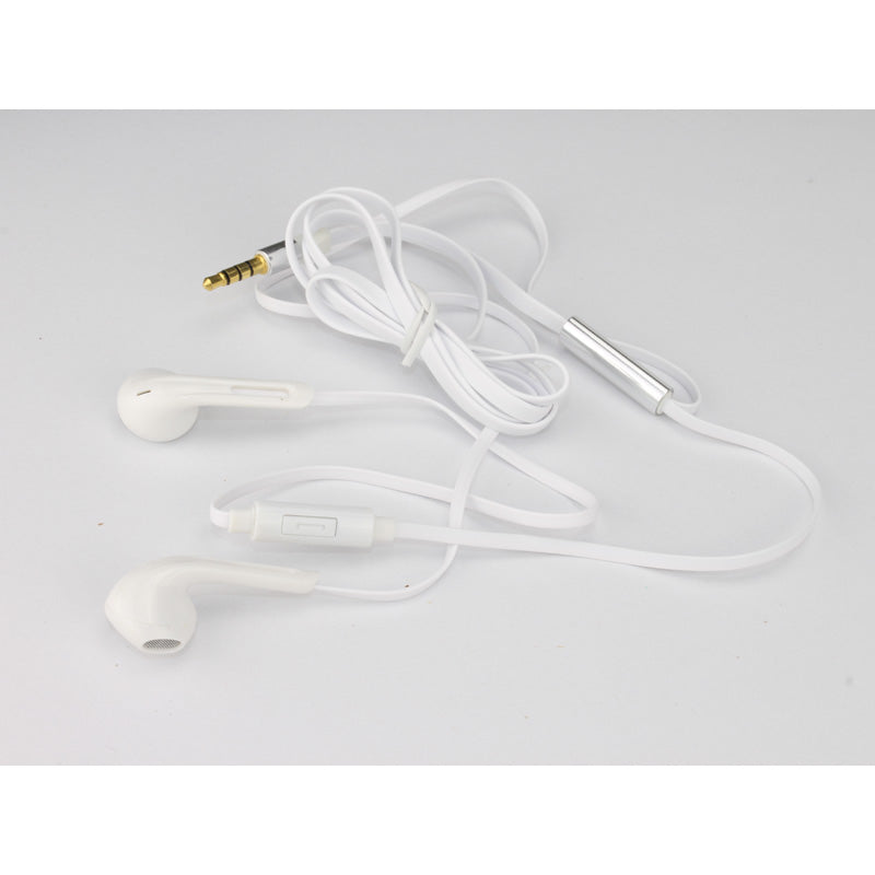 SSDN Mobile, Lento In-Ear Stereo Earphones with Microphone - White - 120 cm