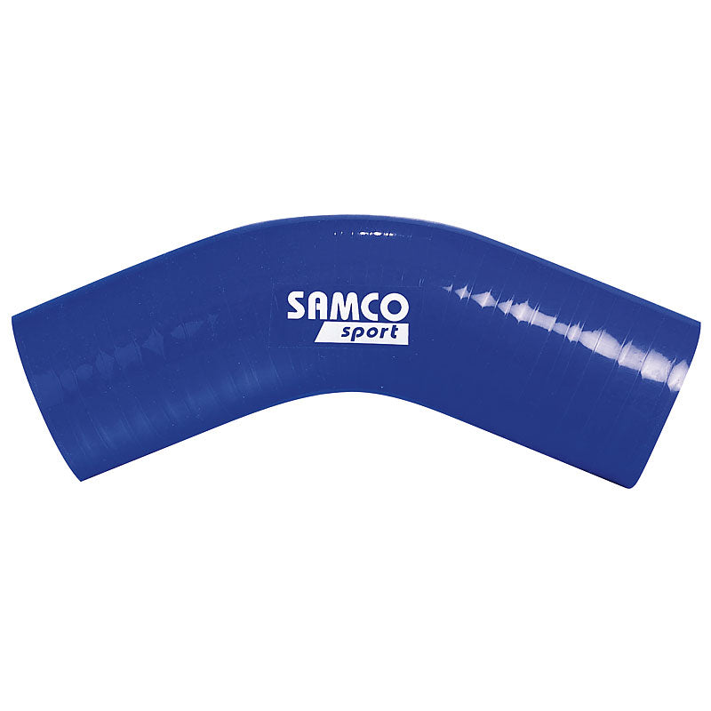Samco, Silicone hose 45 degree bend - length 102mm - Ø57mm - Blue