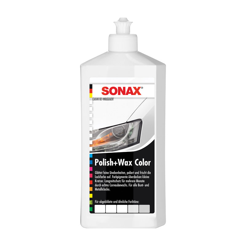 SONAX, polijst- & wasmiddel met carnauba - wit - 500 ml