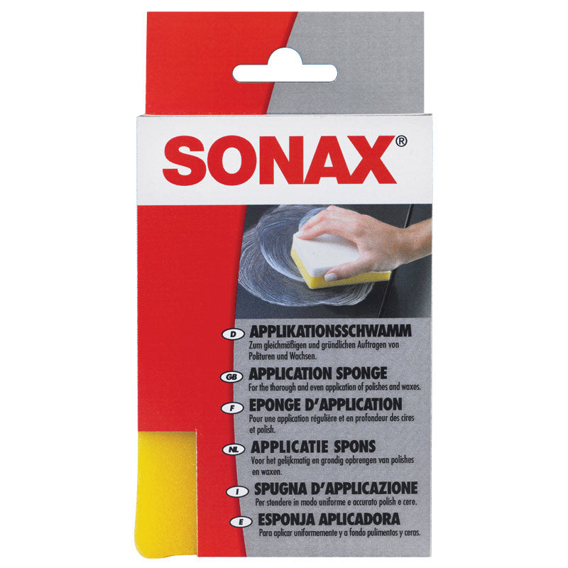 SONAX Application Sponge for Polishing and Wax - White/Yellow