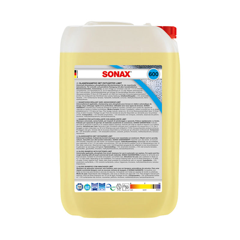 SONAX, Limit Gloss shampooing - haute concentration - 25 L