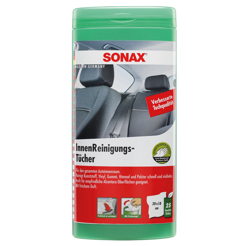 SONAX, reinigingsdoekjes voor het auto-interieur - 25 st.
