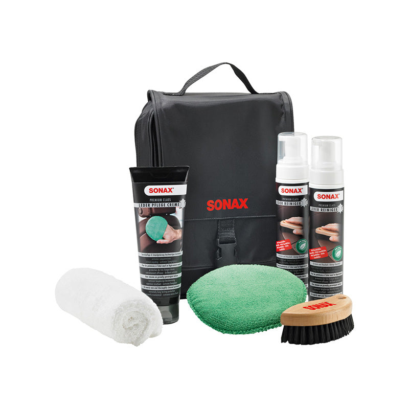 SONAX, Premium Class leerverzorgingsset - reiniging & onderhoud