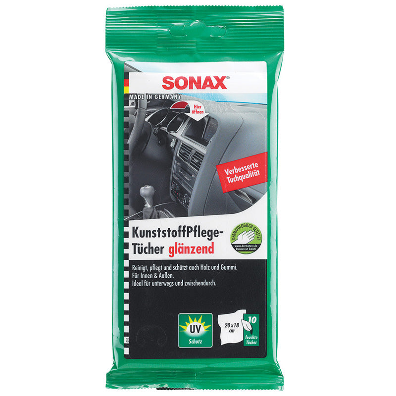 SONAX, Plastic Care Wipes - 10 pcs.