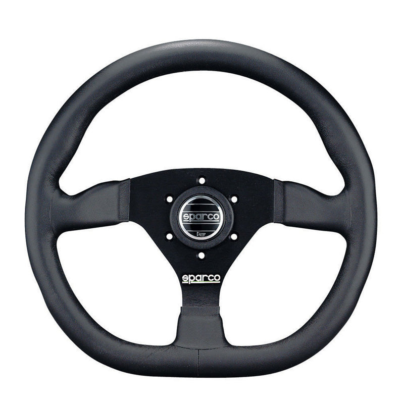 Sparco, Universal Sport Steering Wheel L360 - Black Leather - 330mm