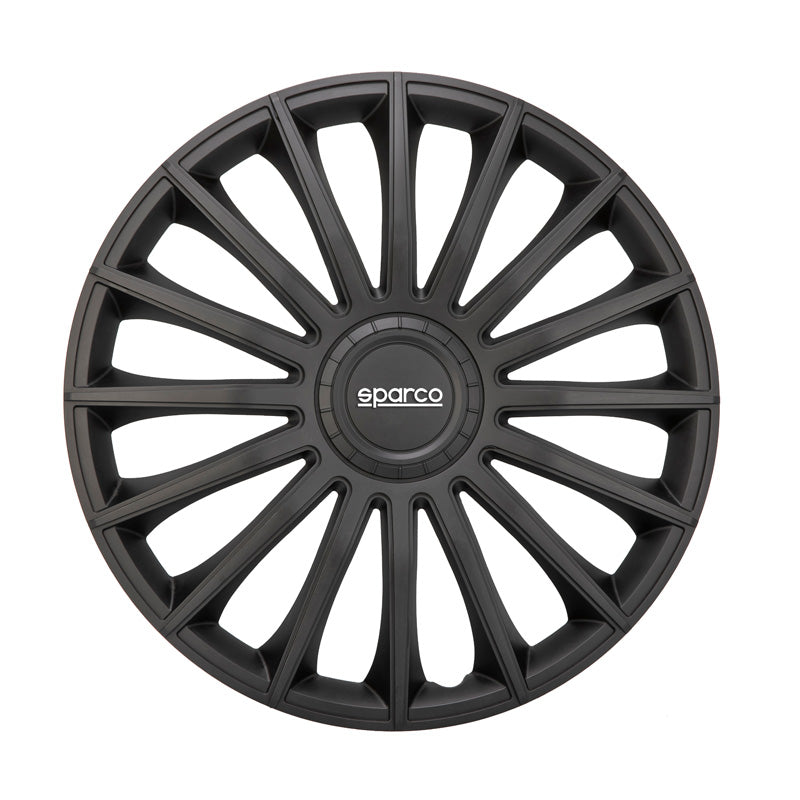 Sparco, Wheel Trims, 4 pcs., Treviso - 13-inch - Black