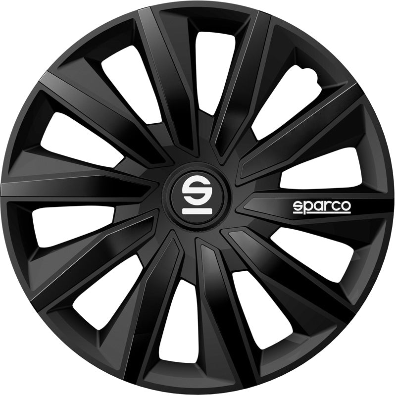 Sparco, enjoliveurs, 4 pcs, Milano - 14 pouces - noir