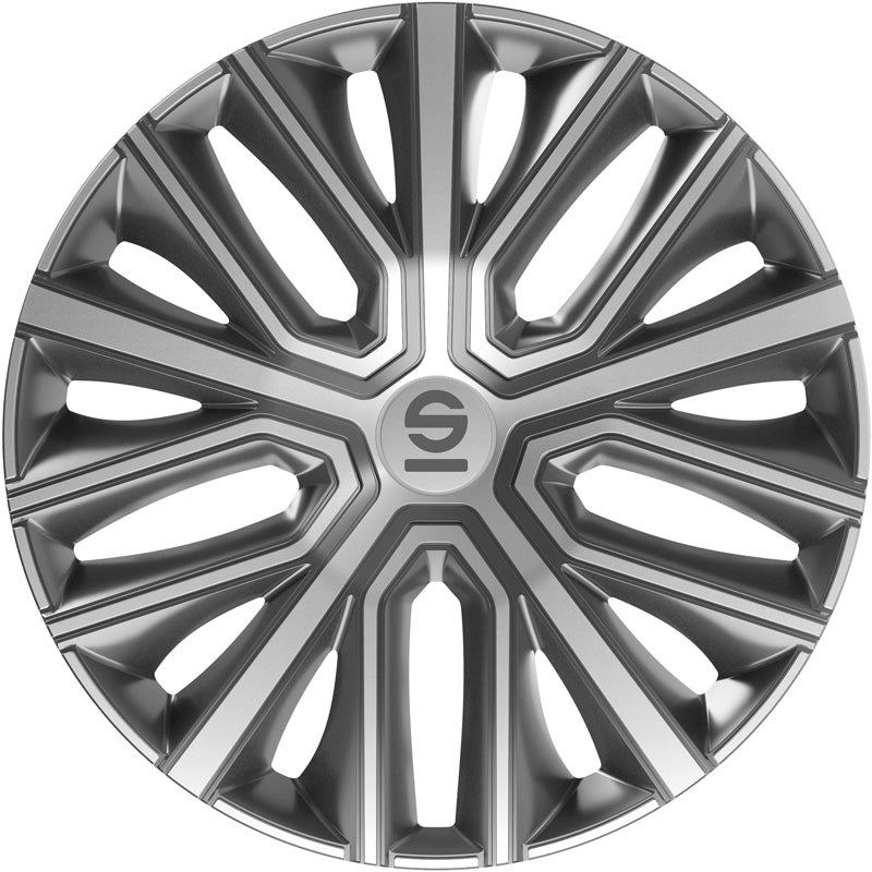 Sparco, Enjoliveurs de roues, Modena, 14 pouces, gris/argent, 4 pièces