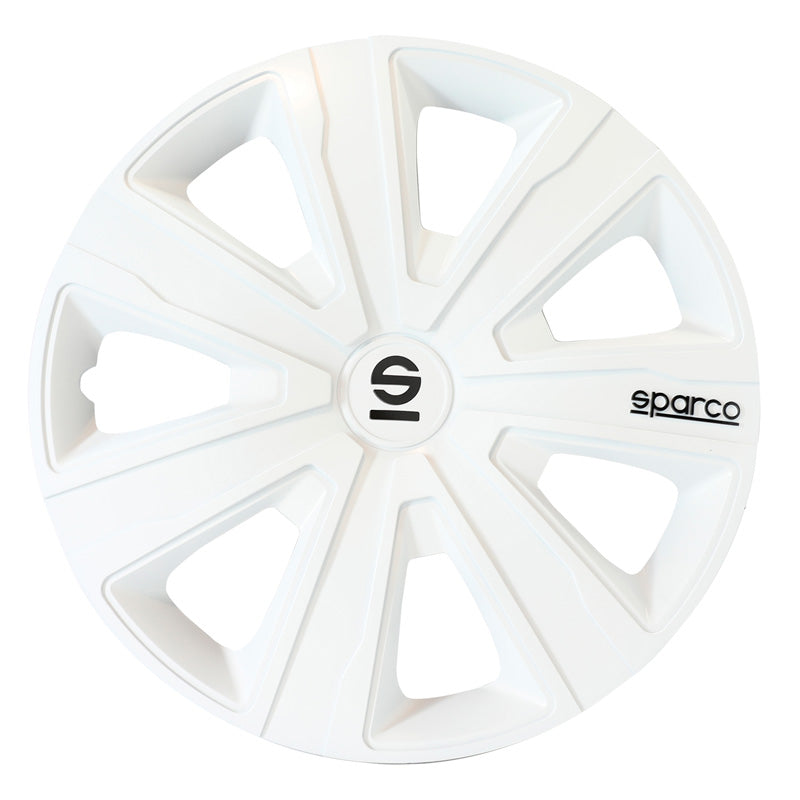 Sparco, wieldoppen, 4 stuks, Palermo - 15-inch - wit