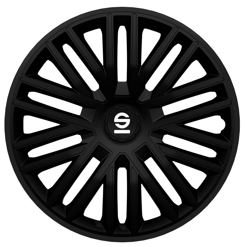 Sparco, wieldoppen, 4 stuks, Bergamo - 15-inch - zwart