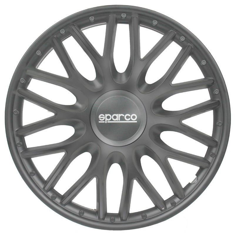 Sparco, Wheel Covers, 4 pcs., Roma - 15-inch - Grey