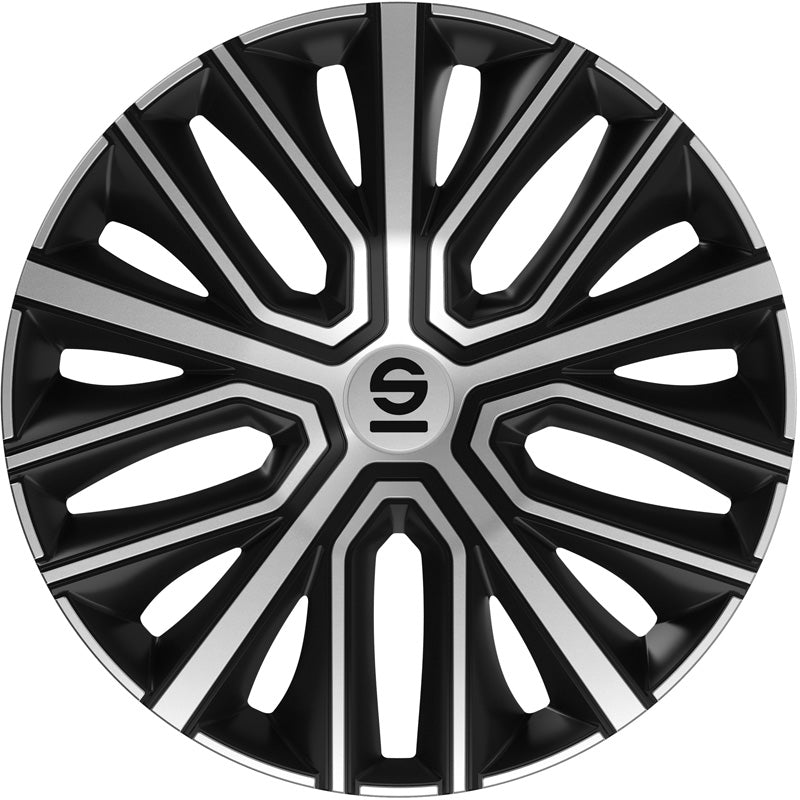 Sparco, Enjoliveurs Modena, Noir/Argent, 16 pouces, 4 pièces