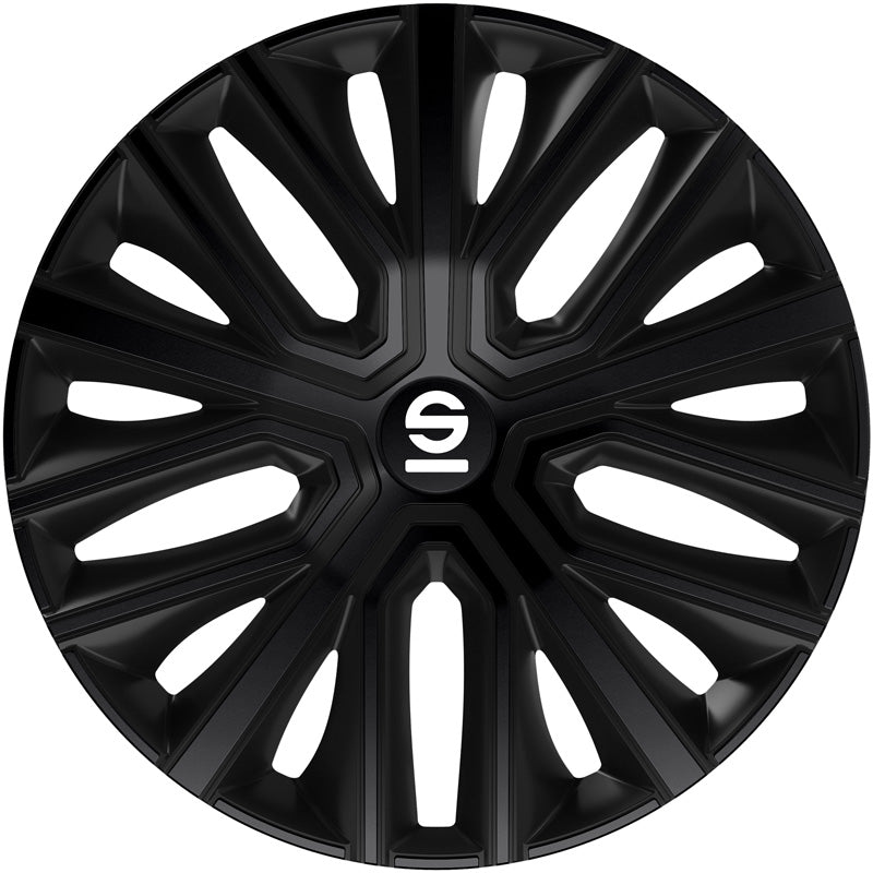 Sparco, Enjoliveurs Modena, Noir, 16 pouces, lot de 4 pièces