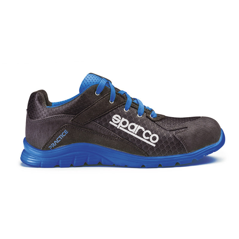 Sparco, chaussures de sécurité légères S1P Practice - Noir/Bleu - taille EU 39