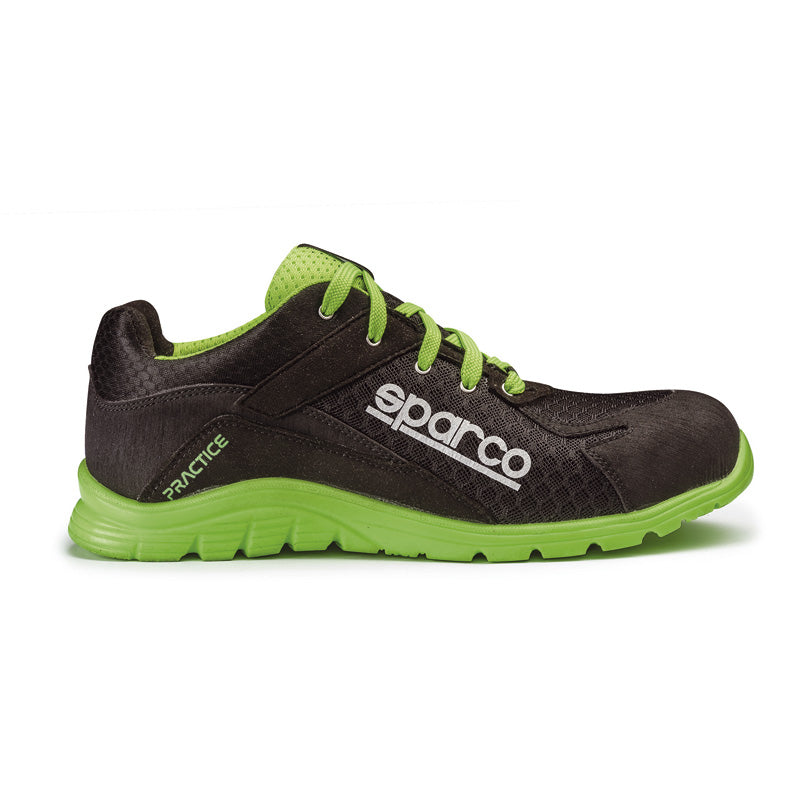 Sparco, Lightweight Safety Shoes S1P Keke - Black/Green - EU Size 44