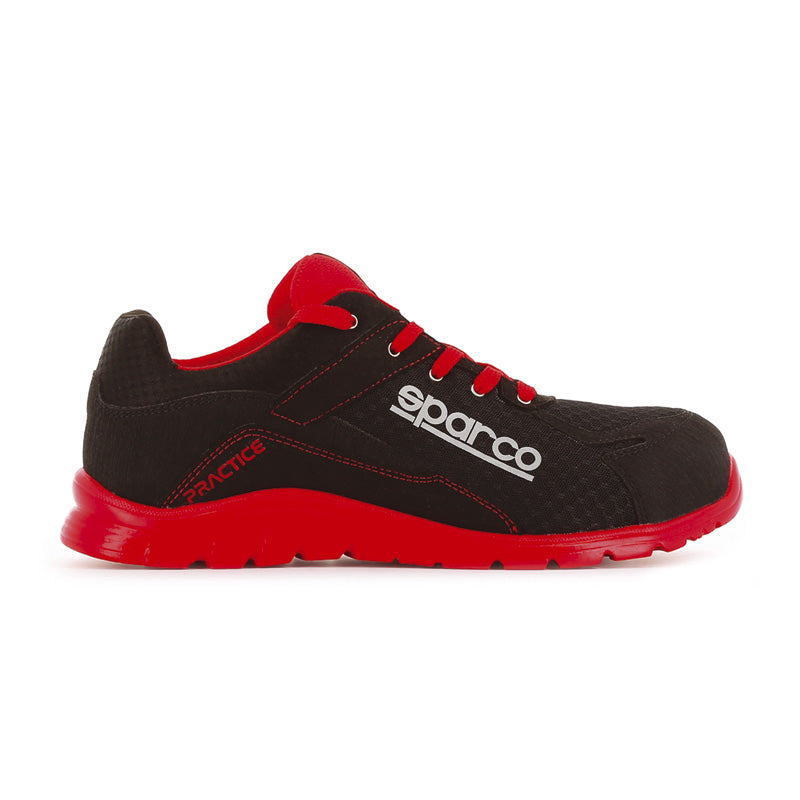 Sparco, Lightweight Safety Shoes S1P Jacques - Black/Red - EU Size 46