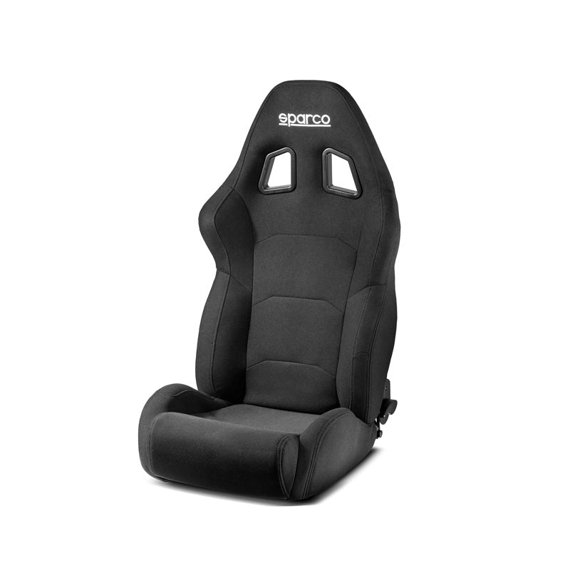 Sparco, siège sport R500 Torino, noir, inclinable, design ergonomique avec double réglage et revêtement en tissu 3D