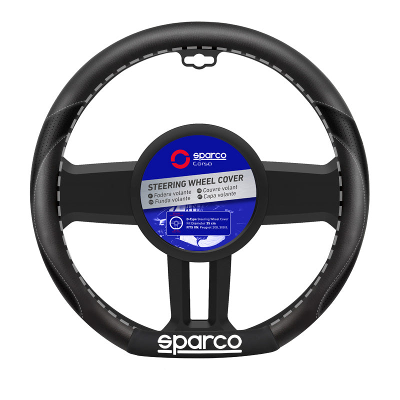 Sparco, Sporty Steering Wheel Cover - D-Type 35cm - fits Peugeot 208 & 308 II