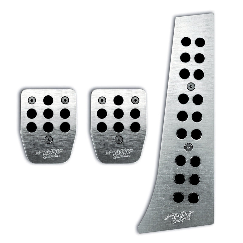Simoni Racing, Sport Pedal Set - Brushed Aluminum with Anti-Slip Rubber