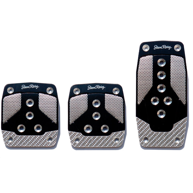 Simoni Racing, Sport Pedal Set Carbon Design - Black/Aluminium - Manual