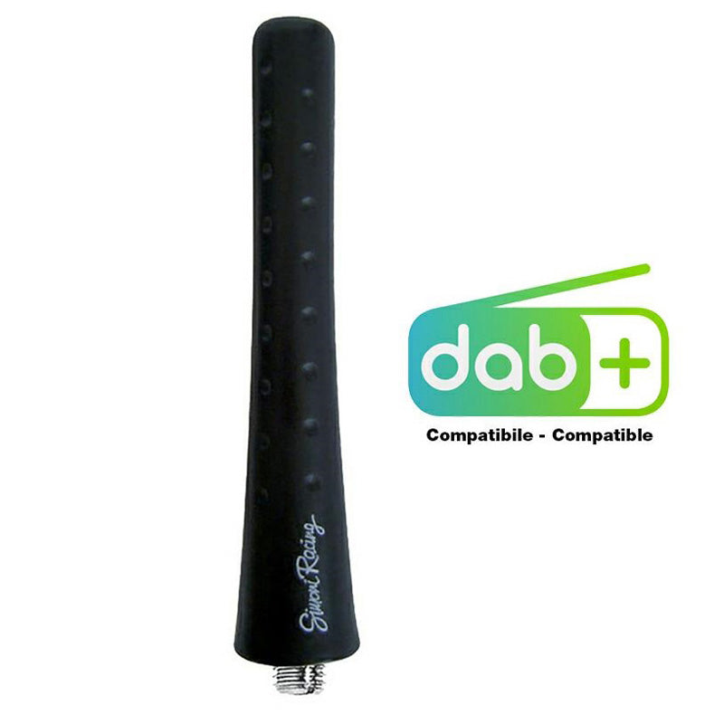 Simoni Racing, rubberen DAB+-antenne - Zwart - 8cm