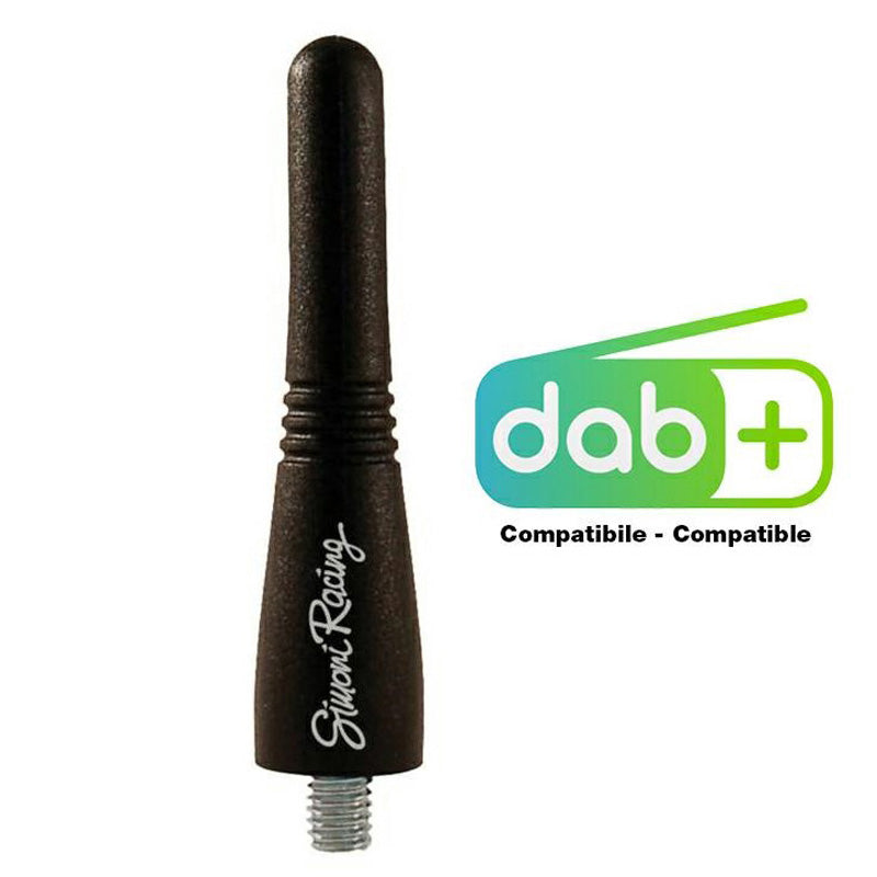 Simoni Racing, Rubberantenne DAB+ - Zwart - 6cm