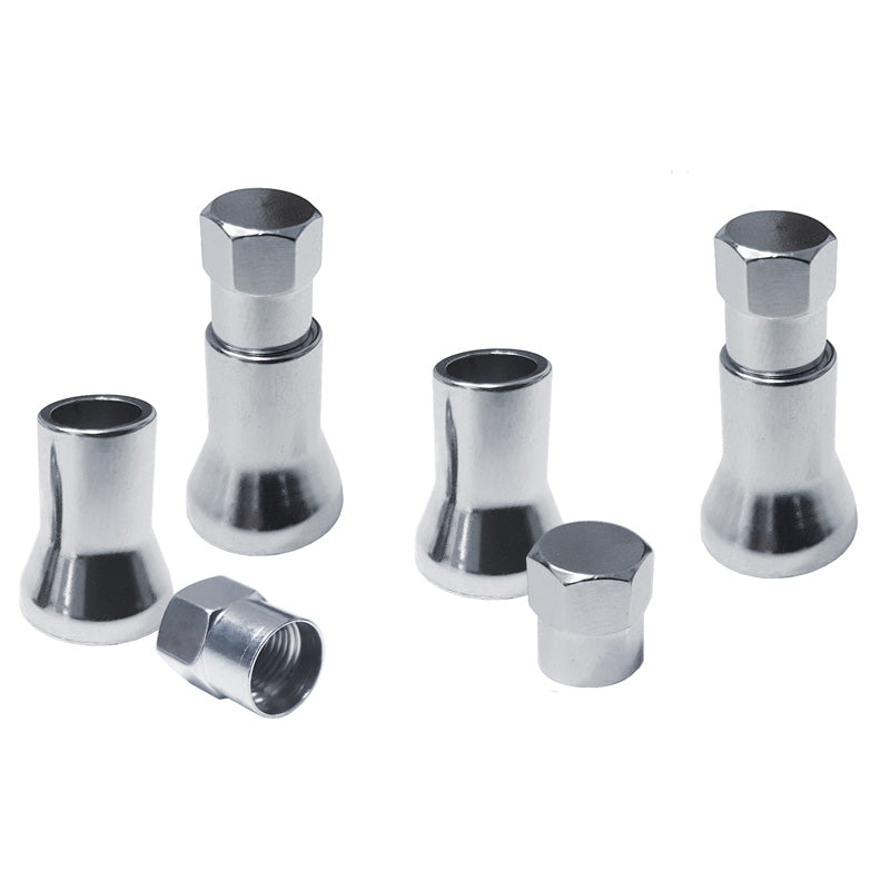 Simoni Racing, Decorative Valve Caps - Chrome - 4 Pcs.