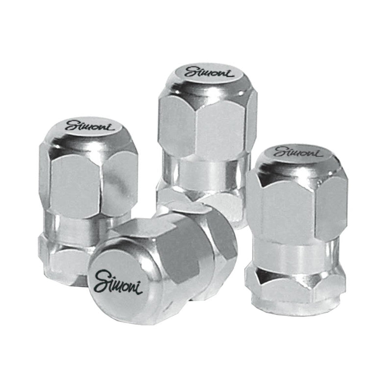 Simoni Racing, Chrome Valve Caps - 4 pcs.
