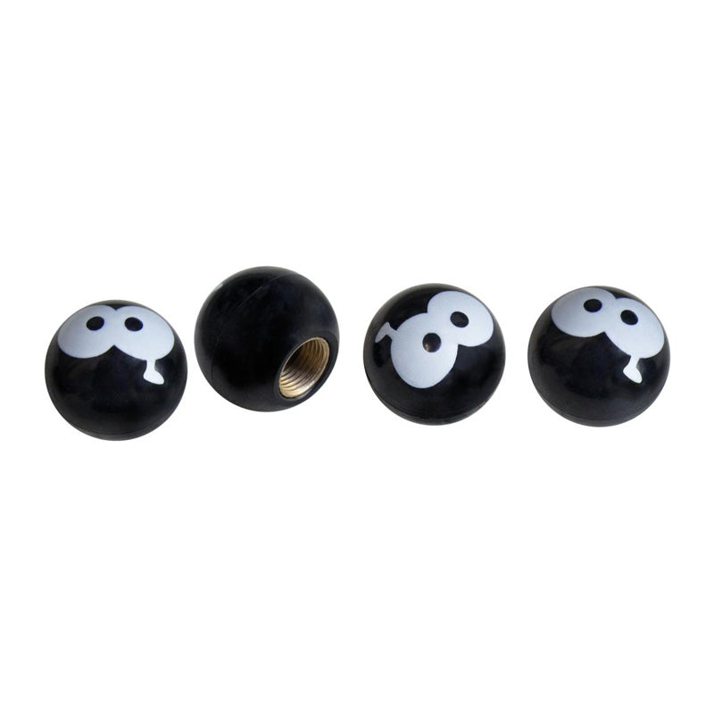 Simoni Racing, Valve Caps Eyes in the Night - Black/White - 4 pcs.