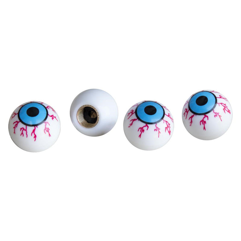 Simoni Racing, Valve Caps Shocking Eyes - Blue/Red/White - 4 pcs.