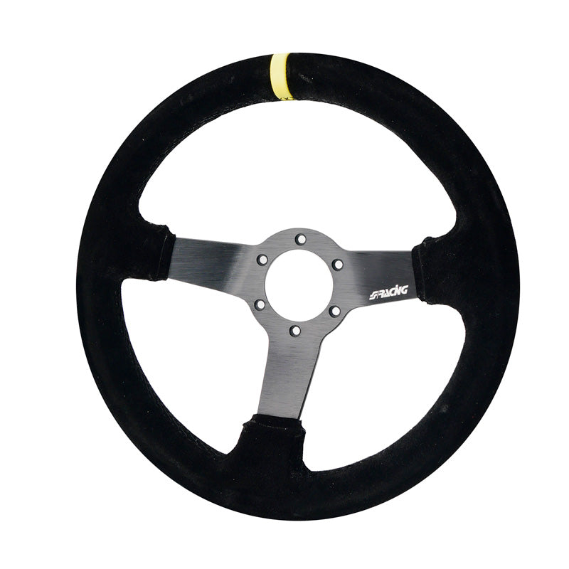 Simoni Racing, Sports Steering Wheel, Carrera - Black Suede - Diameter 320mm