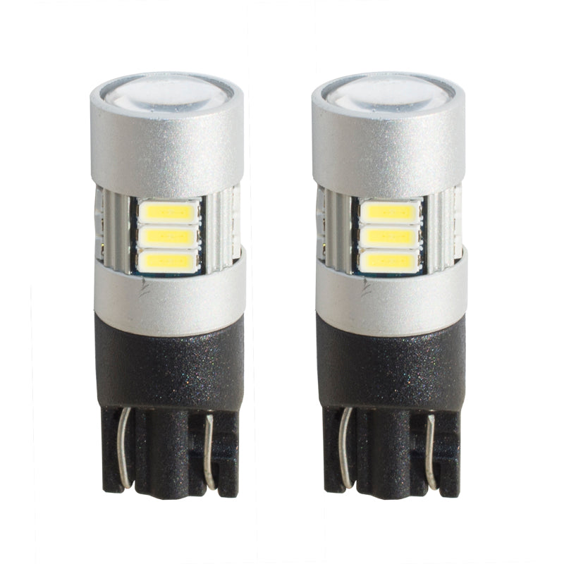 Simoni Racing, ampoules T10 15 LED 'Canbus No-Polarity' - haute luminosité super blanc - lot de 2 pièces