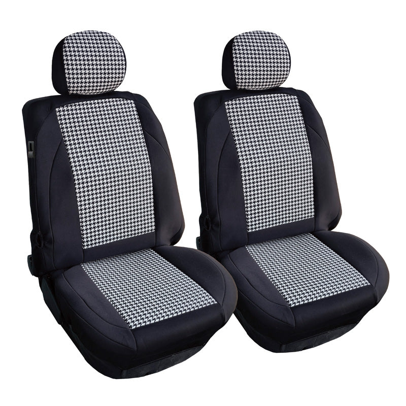 Simoni Racing, Seat Cover Set Type K - Houndstooth - 2 Pieces for Front Seats