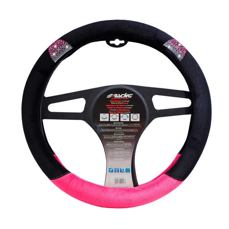 Simoni Racing, stuurhoes Pussycat - zwart/roze - 37-39cm