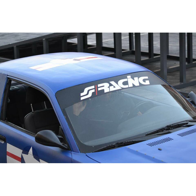 Simoni Racing, Sun Strip 'New Logo' - 150x24cm - Black