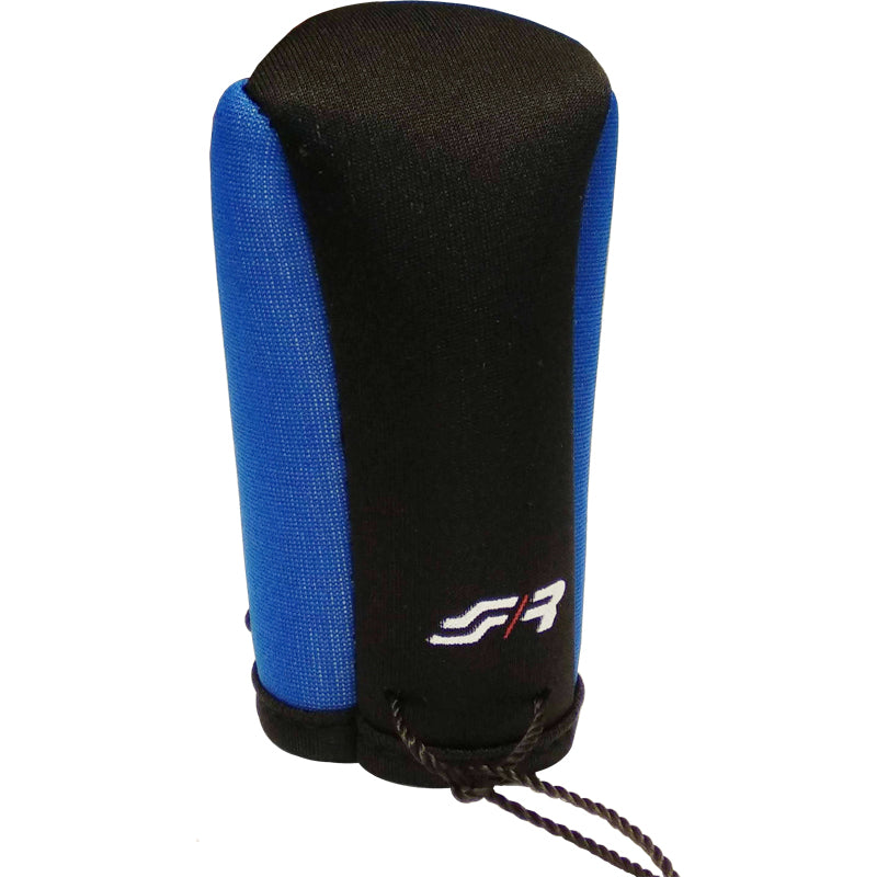 Simoni Racing, Universal Gear Knob Cover - Black/Blue with Logo