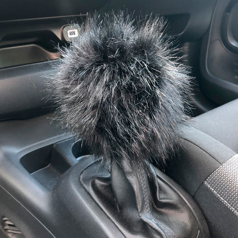 Simoni Racing, Fluffy Fur Gear Knob Cover - Black