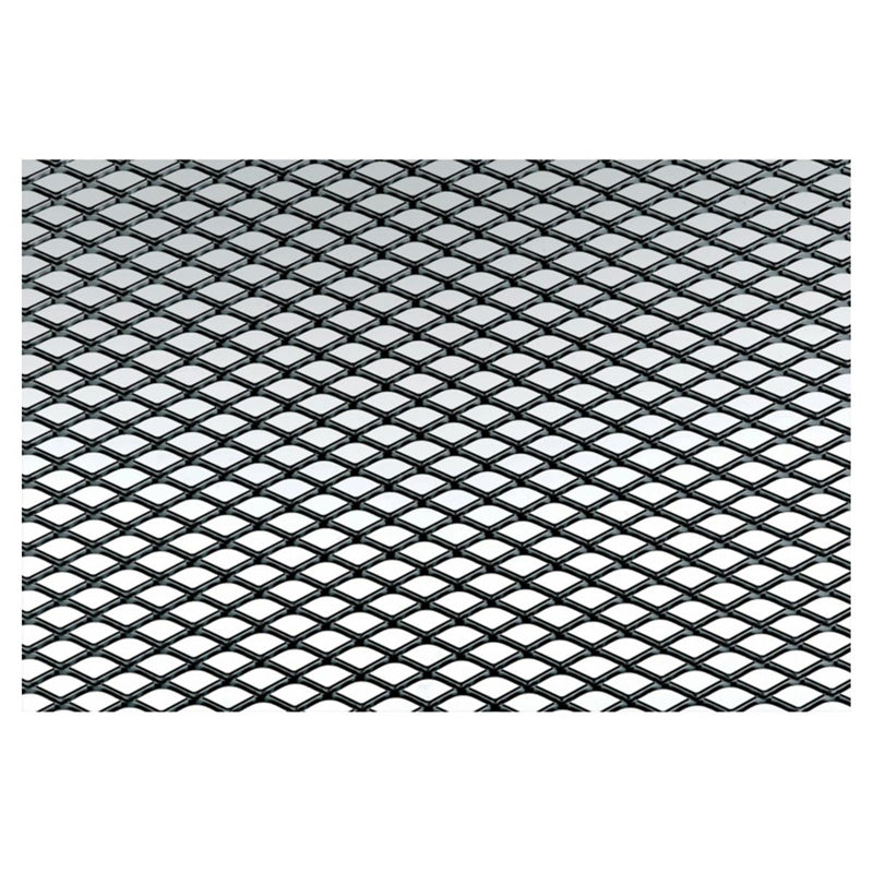 Simoni Racing, Grille sport en aluminium - Noir - 125x20cm - Maille fine 9x5mm