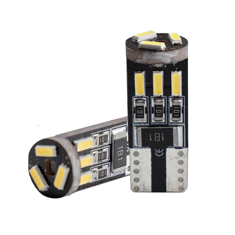 Simoni Racing, 8 LED T10 lumière blanc ultra - 3W - lot de 2 pièces.