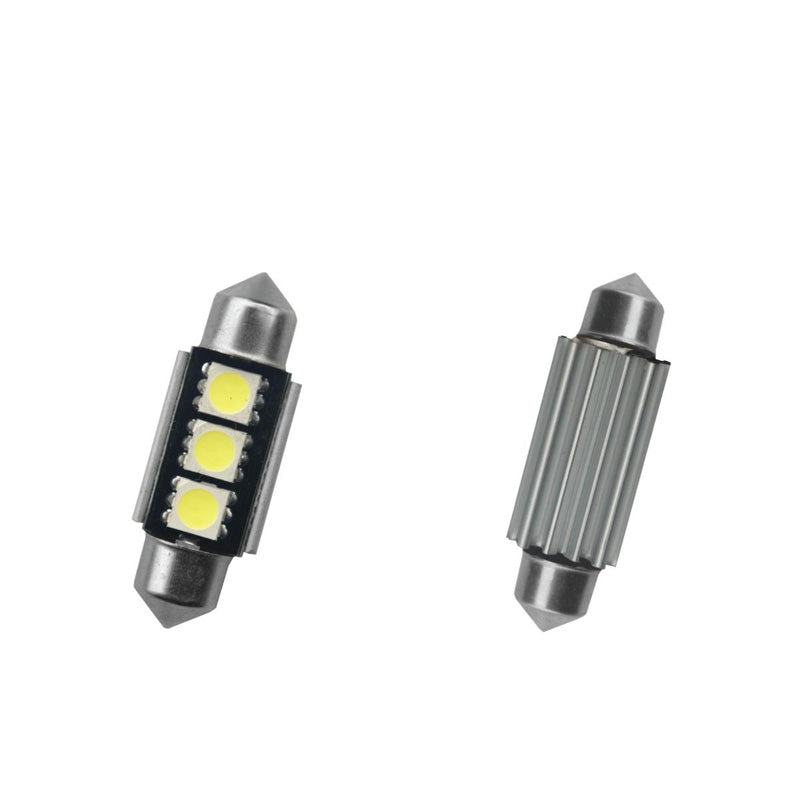 Simoni Racing, Pinol 3-LED « Warning LED 9 » - blanc super - 39 mm - lot de 2 pièces