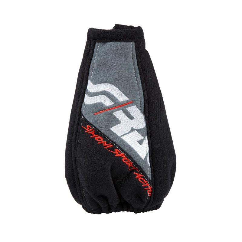 Simoni Racing, versnellingspookknop gaiter - zwart/grijs - 150x150mm/Ø190mm