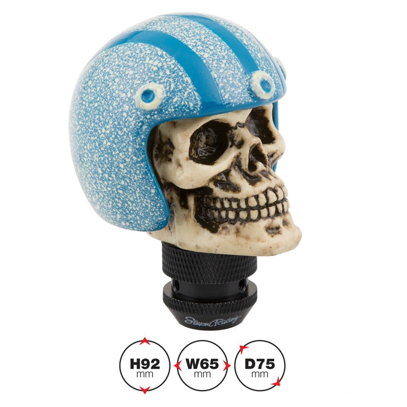 Simoni Racing, Gear Knob Skeletor - Blue Helmet