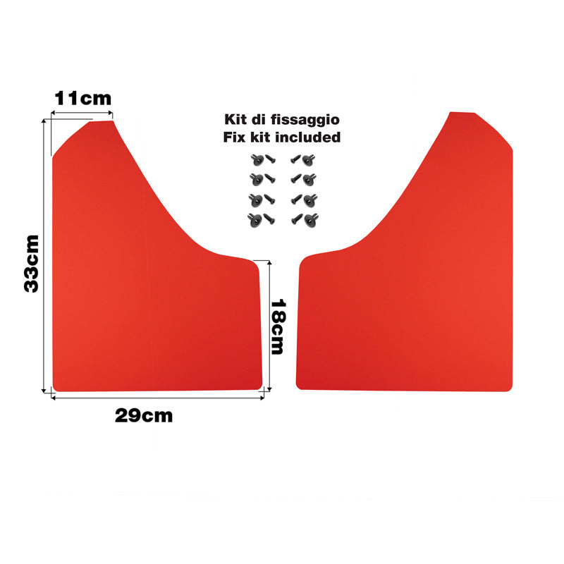 Simoni Racing, Bavettes, ABS rouge, 2 pcs.