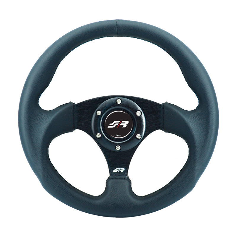 Simoni Racing, Sports Steering Wheel, 'Rolle' - Black Ecoleather - Diameter 300mm
