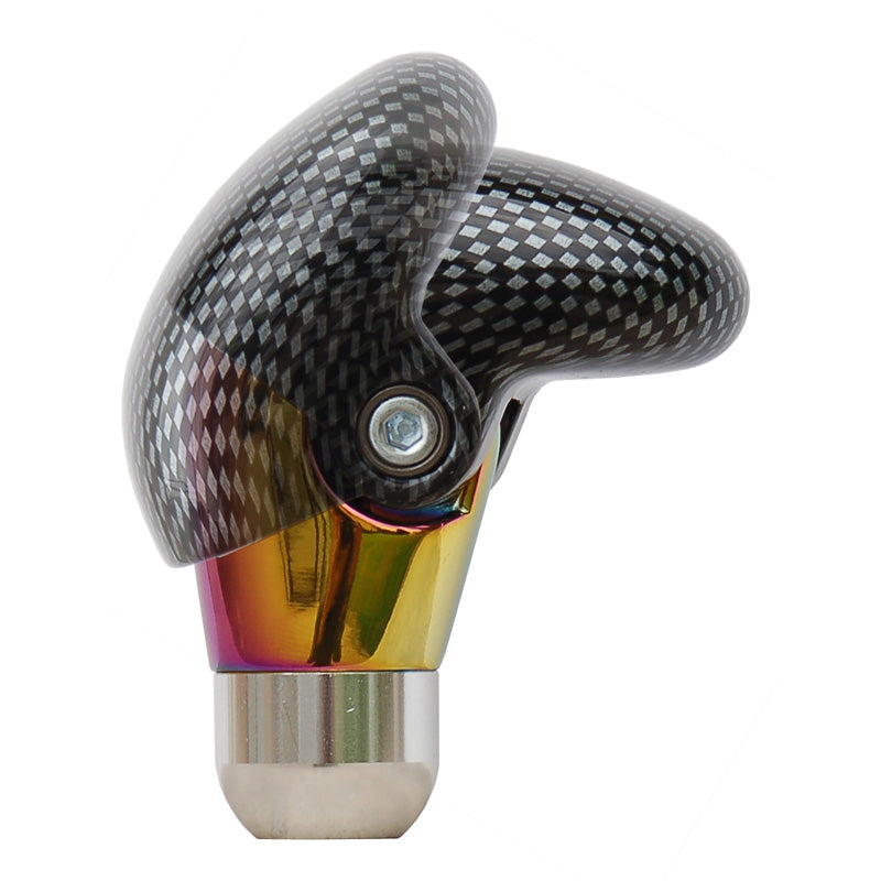Simoni Racing, Pommeau de levier de vitesses Shake - Aspect carbone/Oil Slick